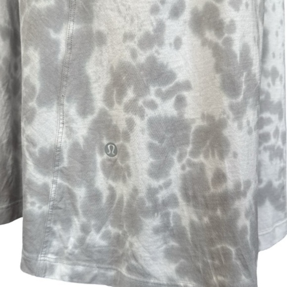 Lululemon Athletica All Yours Tee Dress Sz 8 Gray Tie Dye  Casual Athleisure - Picture 4 of 8